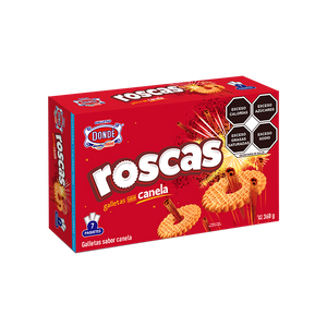 GALLETAS ROSCAS DE CANELA DONDE CAJA 360  GR.