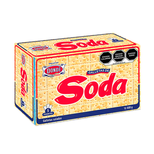 GALLETAS DE SODA DONDE CAJA 800  GR.