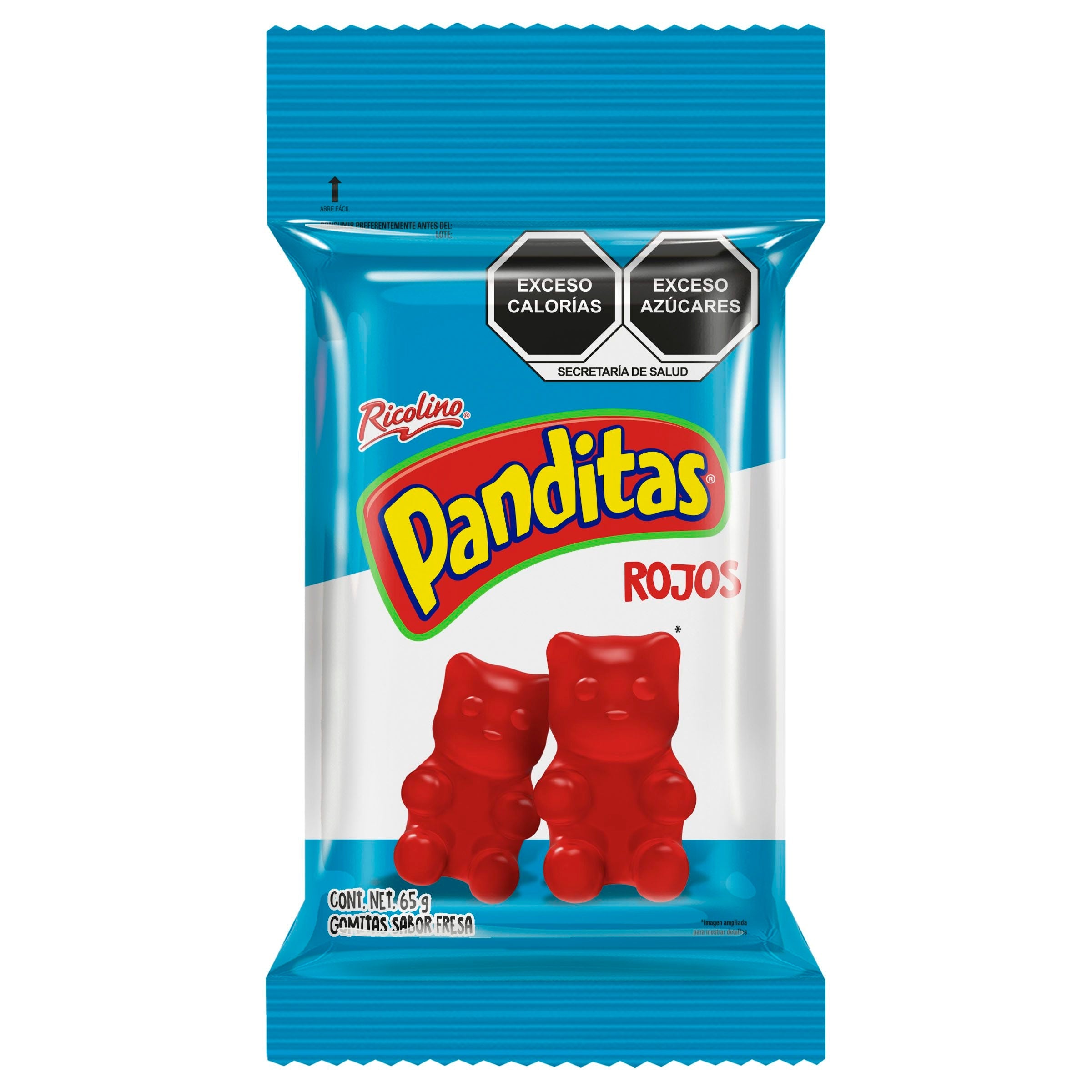 PANDITAS RICOLINO ROJOS 65 GR 65  GR.