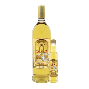 TEQUILA 3 CABALLOS REPOSADO 1 LT + 250 ML 2  PZA.