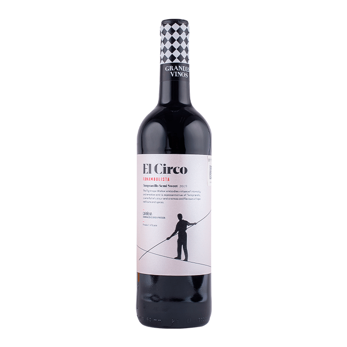 VINO TINTO EL CIRCO TEMPRANILLO SEMIDULCE 750  PZA.