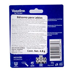 BALSAMO PARA LABIOS VASELINE ROSA 4.800  GR.