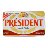 MANTEQUILLA PRÉSIDENT SIN SAL 200 GRAM - GRM 200  GR.