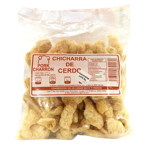 CHICHARRÓN DE CERDO  PORKCHARRON BOLSA 200  GR.