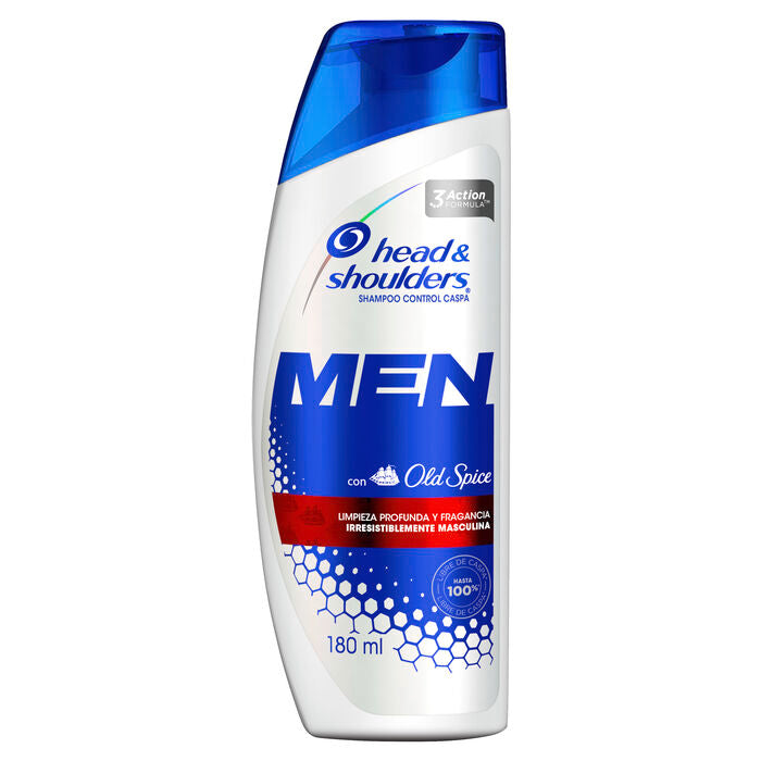 SHAMPOO HEAD & SHOULDERS MEN OLD SPICE 180  ML.