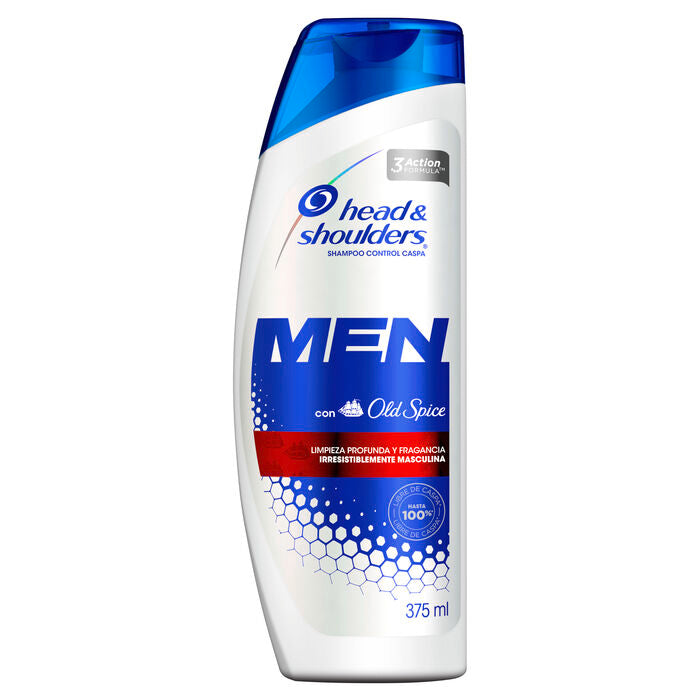 SHAMPOO HEAD SHOULDERS OLD SPICE MEN 375  ML.