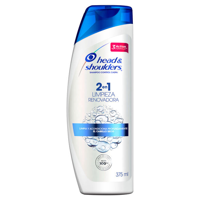 SHAMPOO HEAD & SHOULDERS LIMPIEZA RENOVADORA 2 EN 1 375  ML.