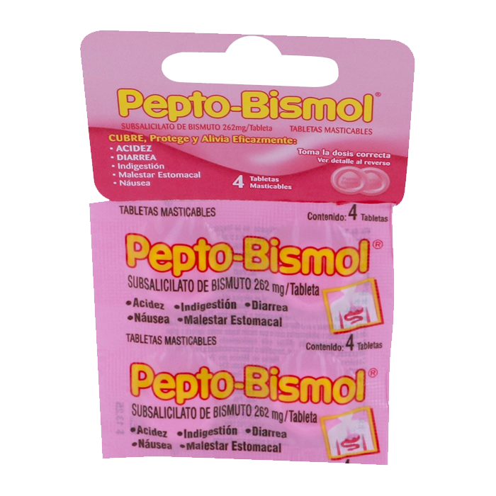 PEPTO BISMOL PASTILLAS 4  PZA.