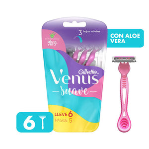 GILLETTE SIMPLY VENUS3 DESECHABLE 3/HOJAS BLISTER 6  PZA.