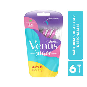 GILLETTE SIMPLY VENUS3 DESECHABLE 3/HOJAS BLISTER 6  PZA.