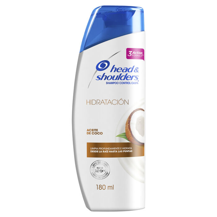 SHAMPOO HEAD & SHOULDERS HIDRATACIÓN ACEITE DE COCO 180  ML.