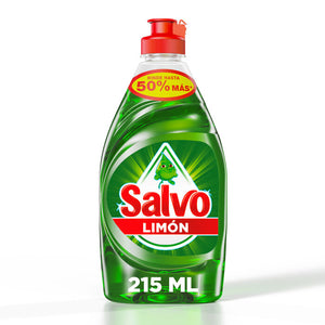 DETERGENTE  LIQUIDO LAVATRASTES  SALVO 215  ML.