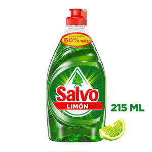 DETERGENTE  LIQUIDO LAVATRASTES  SALVO 215  ML.