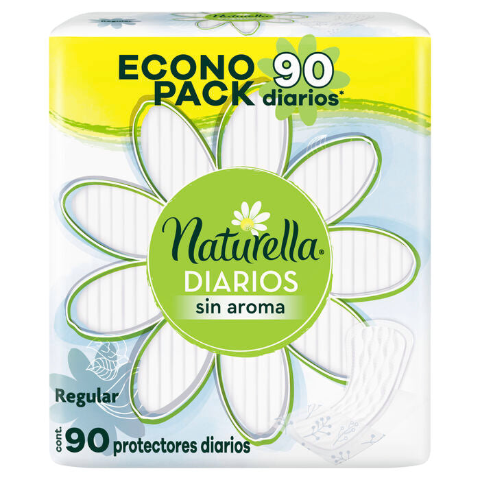 PANTIPROTECTORES NATURELLA DIARIOS SIN AROMA 90  PZA.