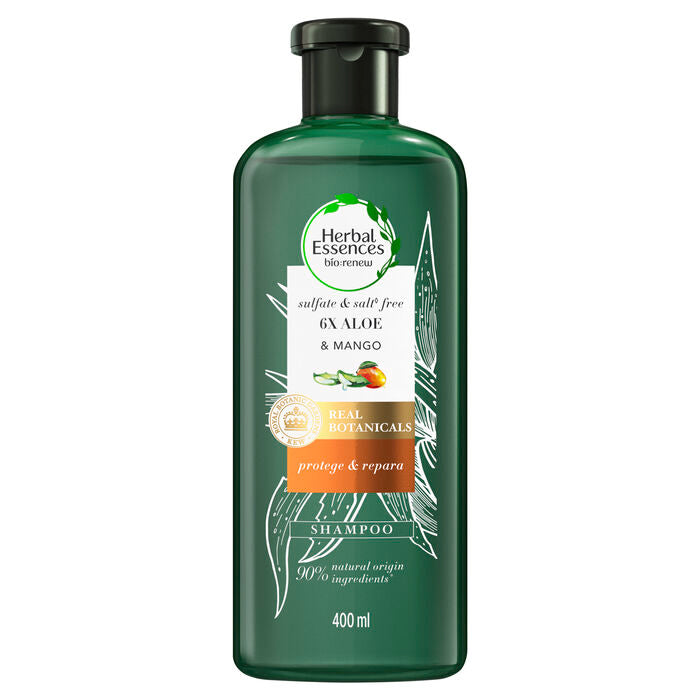 SHAMPOO HERBAL ESSENCES ALOE & MANGO 400  ML.