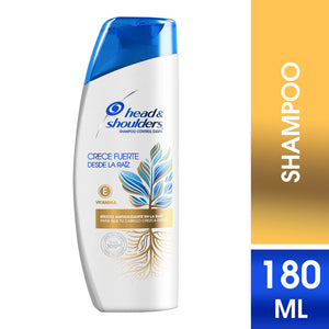 SHAMPOO HEAD & SHOULDERS CRECE FUERTE DESDE LA RAÍZ 180  ML.