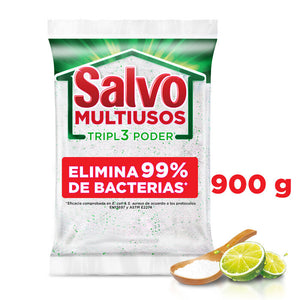 DETERGENTE EN POLVO SALVO MULTIUSOS 900  GR.