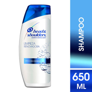 SHAMPOO HEAD & SHOULDERS LIMPIEZA RENOVADORA 650  ML.