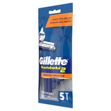 GILLETTE PRESTOBARBA MAQUINAS PARA AFEITAR DESECHABLES CABEZA FIJA 5  PZA.