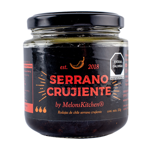 CHICHARRON DE CHILE SERRANO MELONS KITCHEN FRASCO 110  GR.