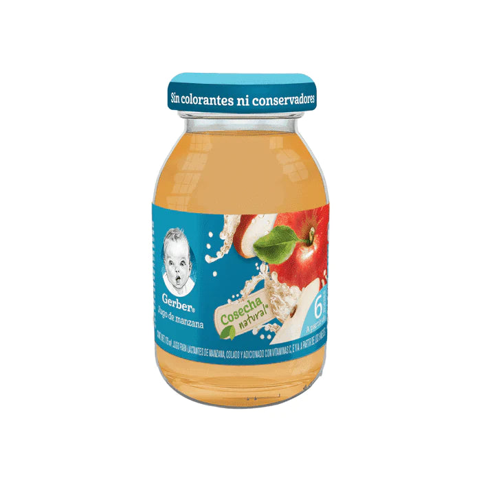 JUGO GERBER 2DA ETAPA MANZANA FRASCO 175  ML.