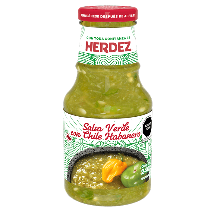 SALSA VERDE PICANTE HERDEZ BOTELLA 240  GR.