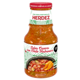 SALSA CASERA PICANTE HERDEZ  BOTELLA 240  GR.