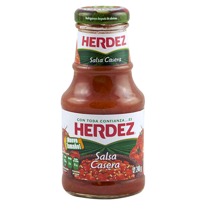 SALSA CASERA  HERDEZ BOTELLA 240  GR.