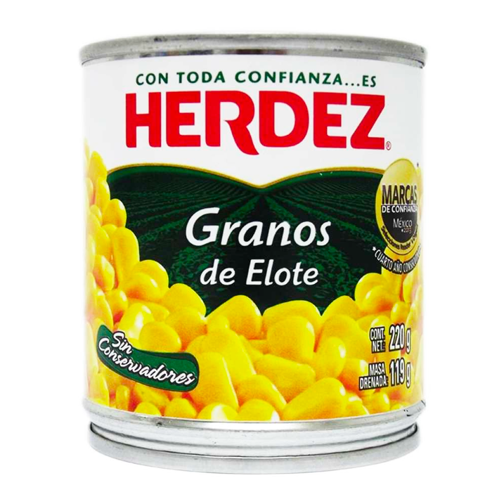 GRANOS DE ELOTE HERDEZ LATA 220  GR.