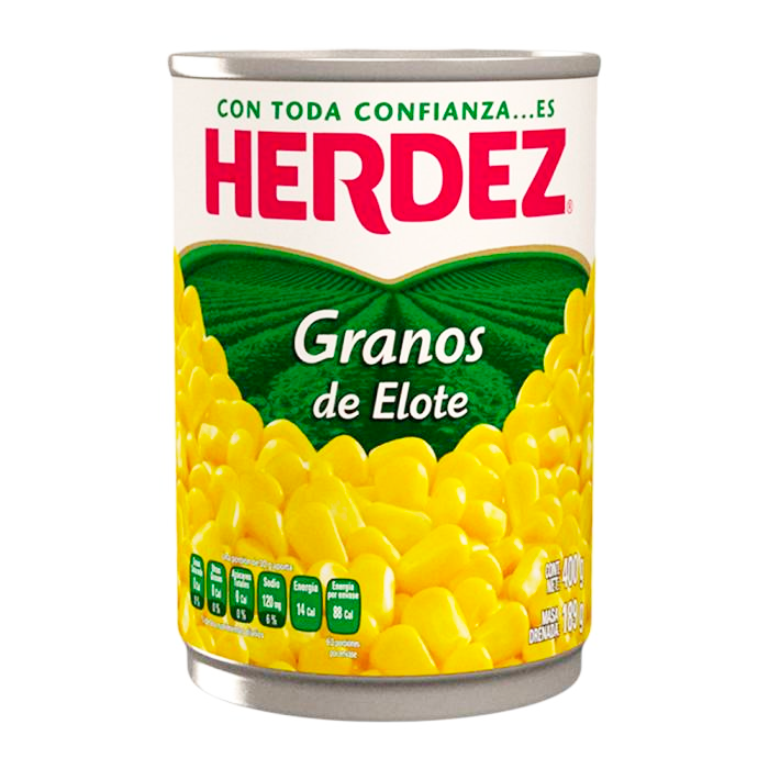 GRANOS DE ELOTE HERDEZ LATA 400  GR.