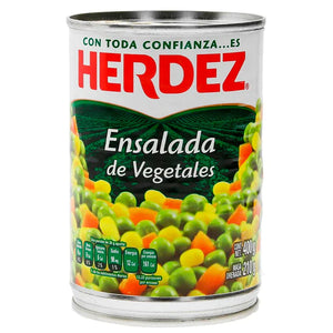 ENSALADA DE VEGETALES HERDEZ LATA 400  GR.