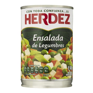 ENSALADA DE LEGUMBRES HERDEZ LATA 400  GR.