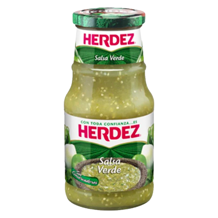 SALSA CASERA VERDE HERDEZ BOTELLA 453  GR.