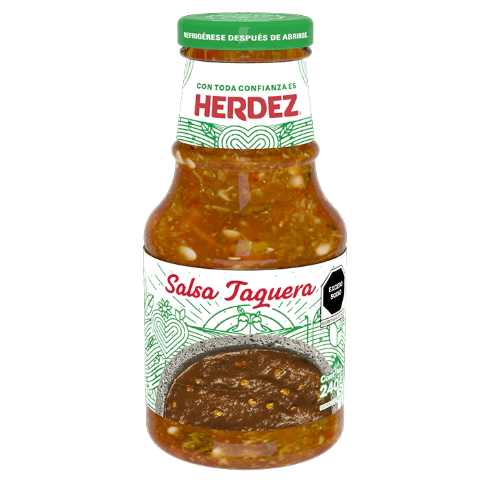 SALSA TAQUERA HERDEZ BOTELLA 240  GR.