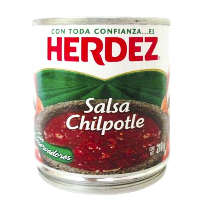 SALSA CHILPOTLE HERDEZ LATA 210  GR.