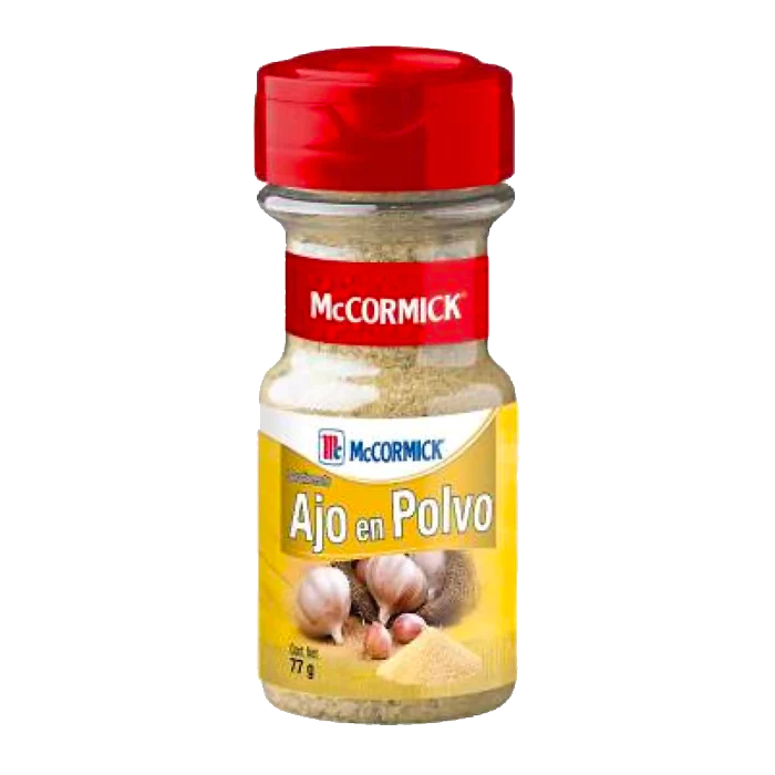 AJO EN POLVO MCCORMICK FRASCO 77  GR.