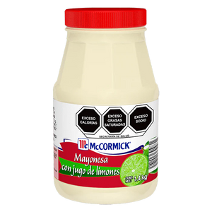 MAYONESA CON JUGO DE LIMONES MCCORMICK CON OMEGA 3 Y VIT E 1.400  KG.