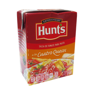 SALSA PARA PASTA A LOS CUATRO QUESOS HUNT´S TETRA 360  GR.