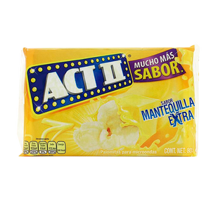 PALOMITAS ACT II SABOR MANTEQUILLA EXTRA DE 80GRS 1  PZA.