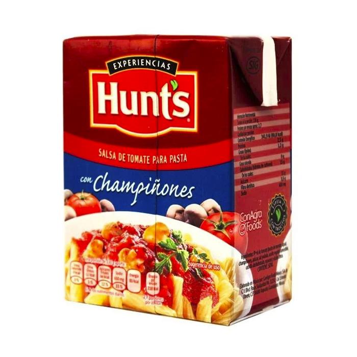 SALSA DE TOMATE CON CHAMPIÑONES HUNT´S TETRA 500  GR.