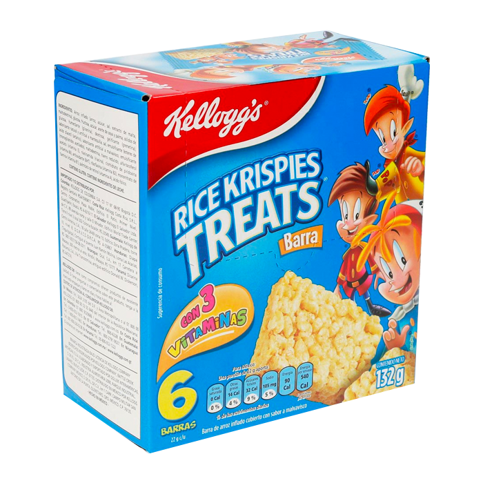 BARRAS RICE KRISPIES TREATS KELLOGGS CAJA 132  GR.