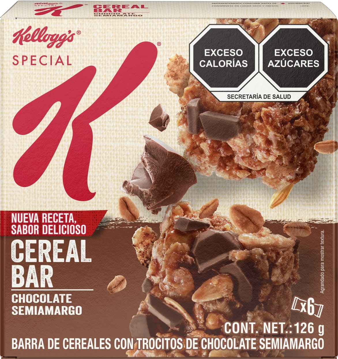 BARRAS SPECIAL K CHOCOLATE DISPLAY 126  GR.