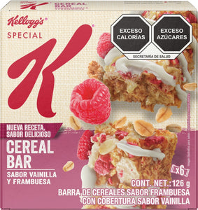 BARRAS SPECIAL K VAINILLA FRAMBUESA DISPALY 126  GR.