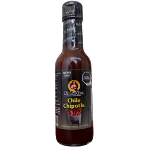 SALSA DE CHIPOTLE AHUMADA ARTESANAL LA EXTRA BOTELLA 140  ML.