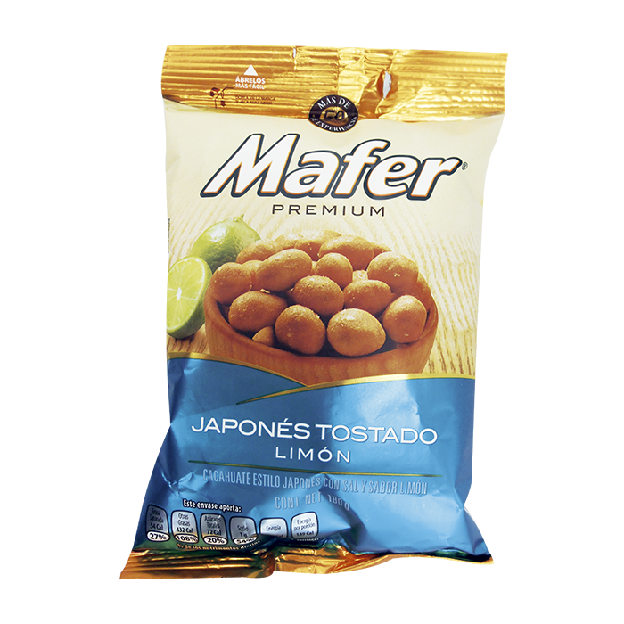 CACAHUATE MAFER JAPONES TOSTADO 170  GR.