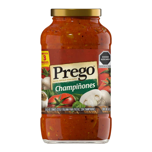 SALSA CON CHAMPIÑONES PREGO FRASCO 680  GR.