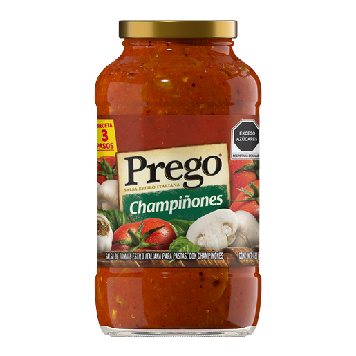 SALSA CON CHAMPIÑONES PREGO FRASCO 680  GR.