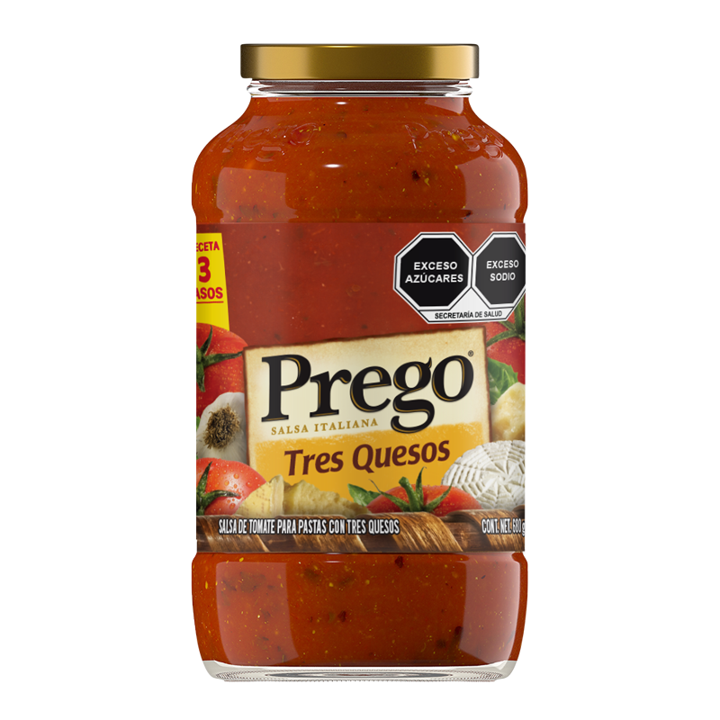 SALSA DE 3 QUESOS PREGO FRASCO 680  GR.