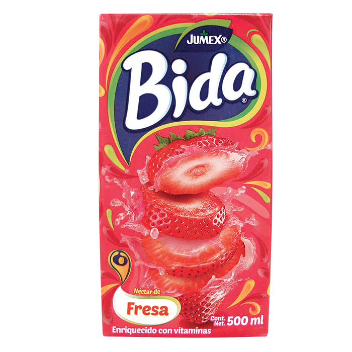 JUMEX BIDA SABOR FRESA 500  ML.