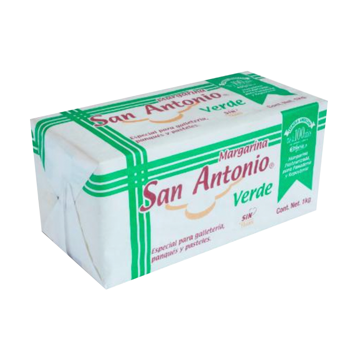 MARGARINA SAN ANTONIO VERDE 1  KG.